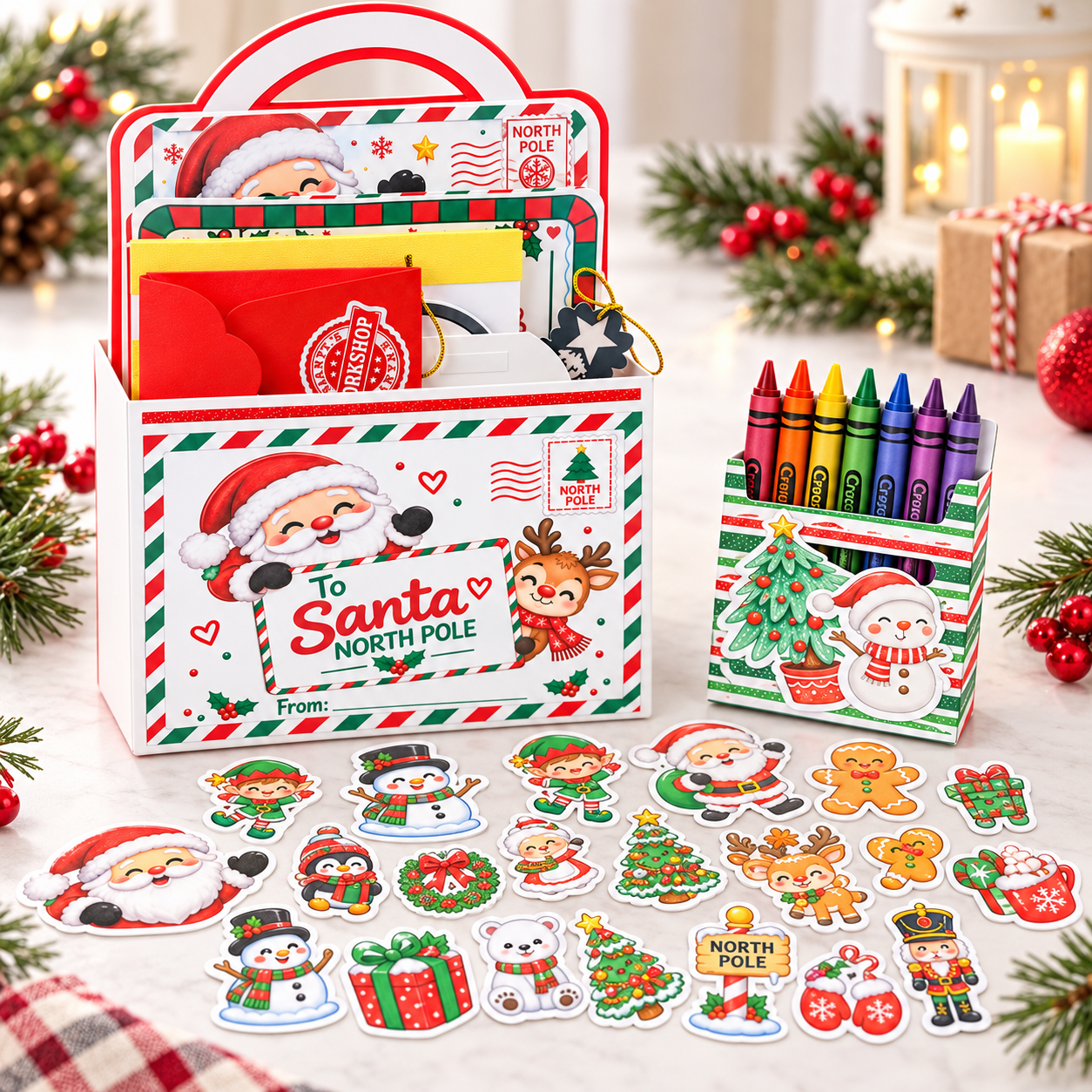 Santa’s North Pole Christmas Activity Kit for Kids thumbnail